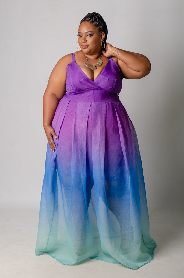 Gradient Maxi Dress - Purple