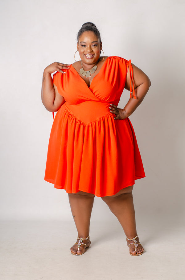 String Theory Dress - Orange