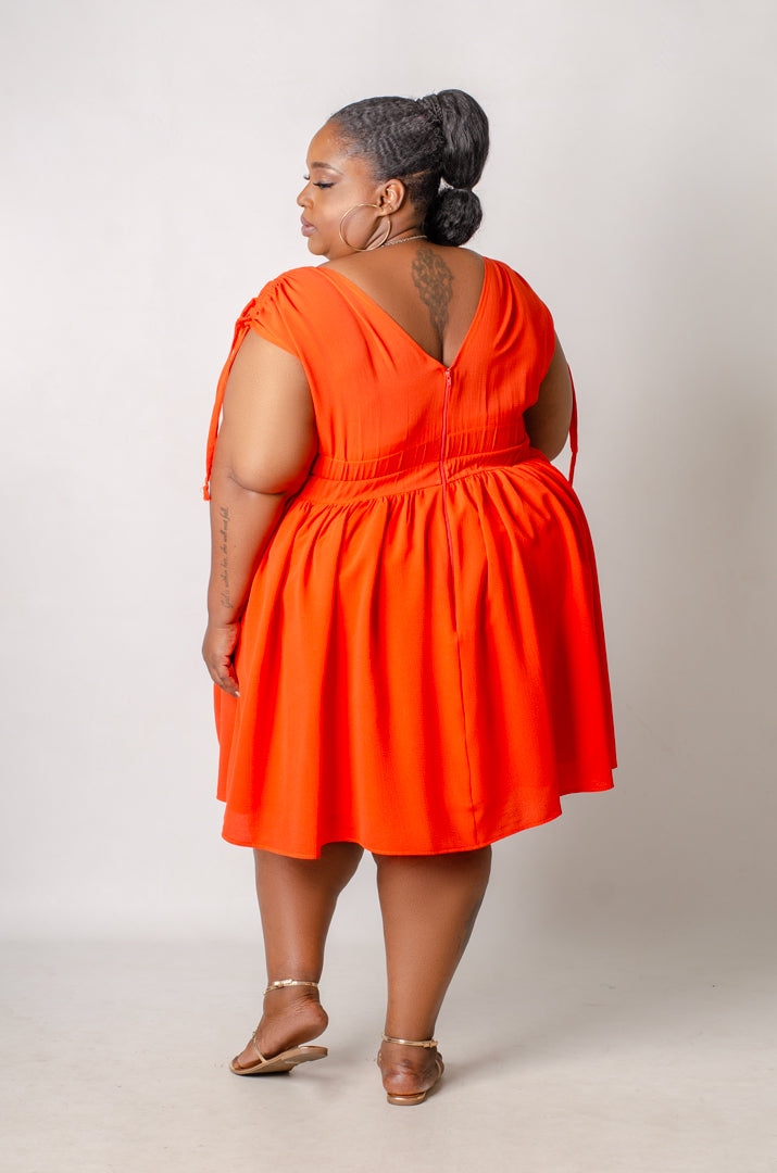 String Theory Dress - Orange