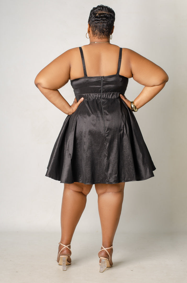 Starfall Flare Dress - Black