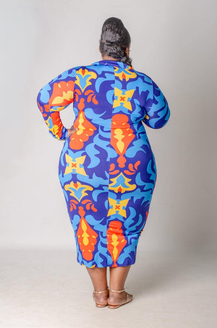 Colorway Midi Dress