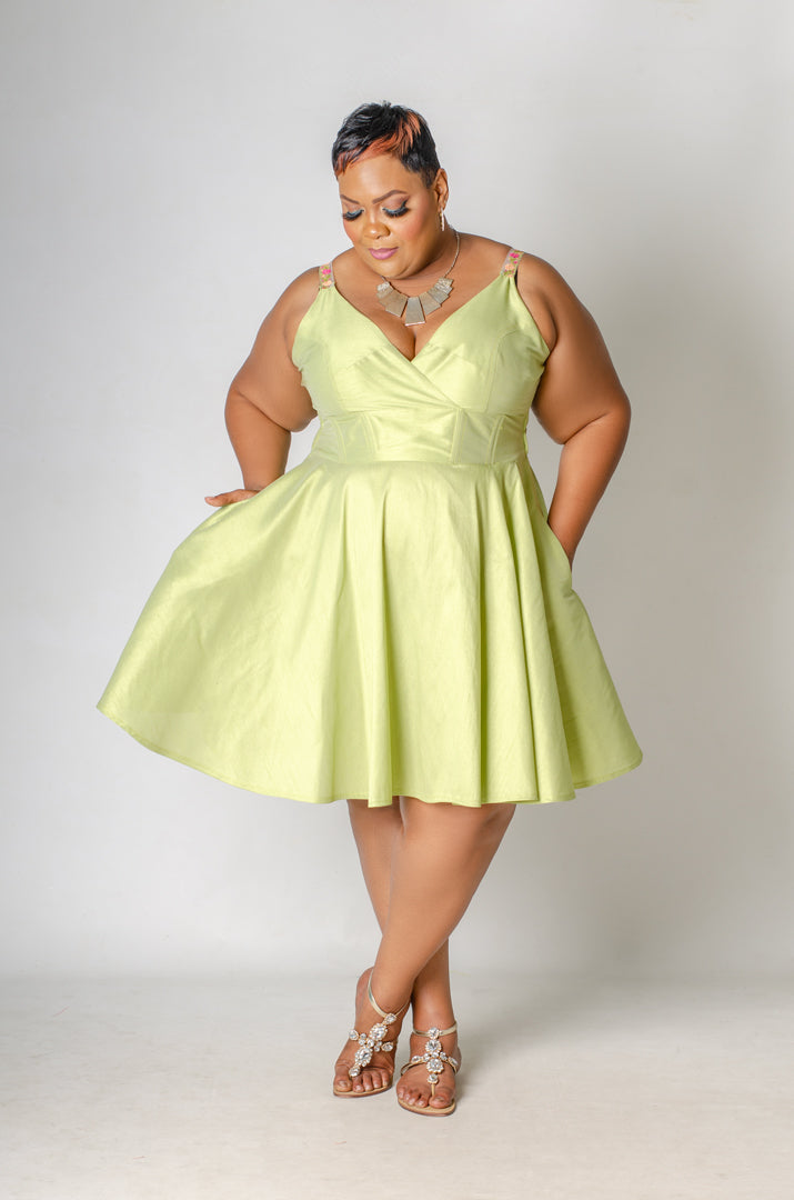 Honeydew Skater Dress