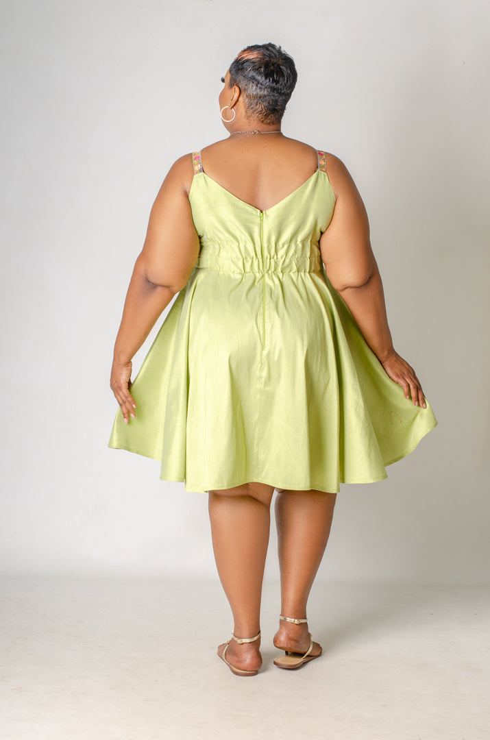 Honeydew Skater Dress