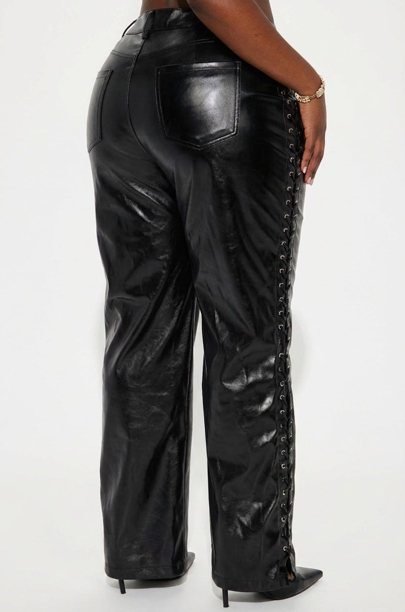 Phantom Lace-Up Wide Leg Pants