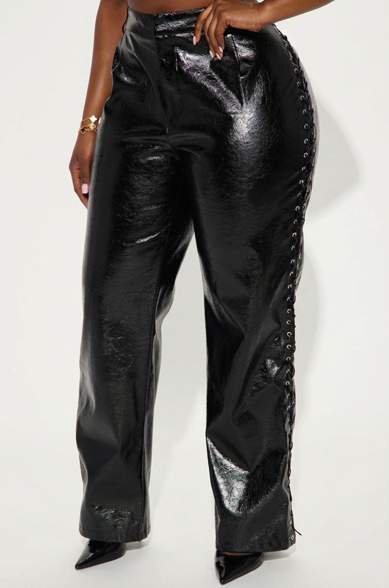 Phantom Lace-Up Wide Leg Pants