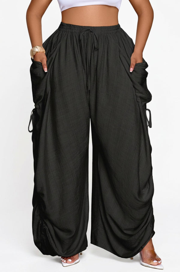 Free Spirit Wide Leg Pants - Black